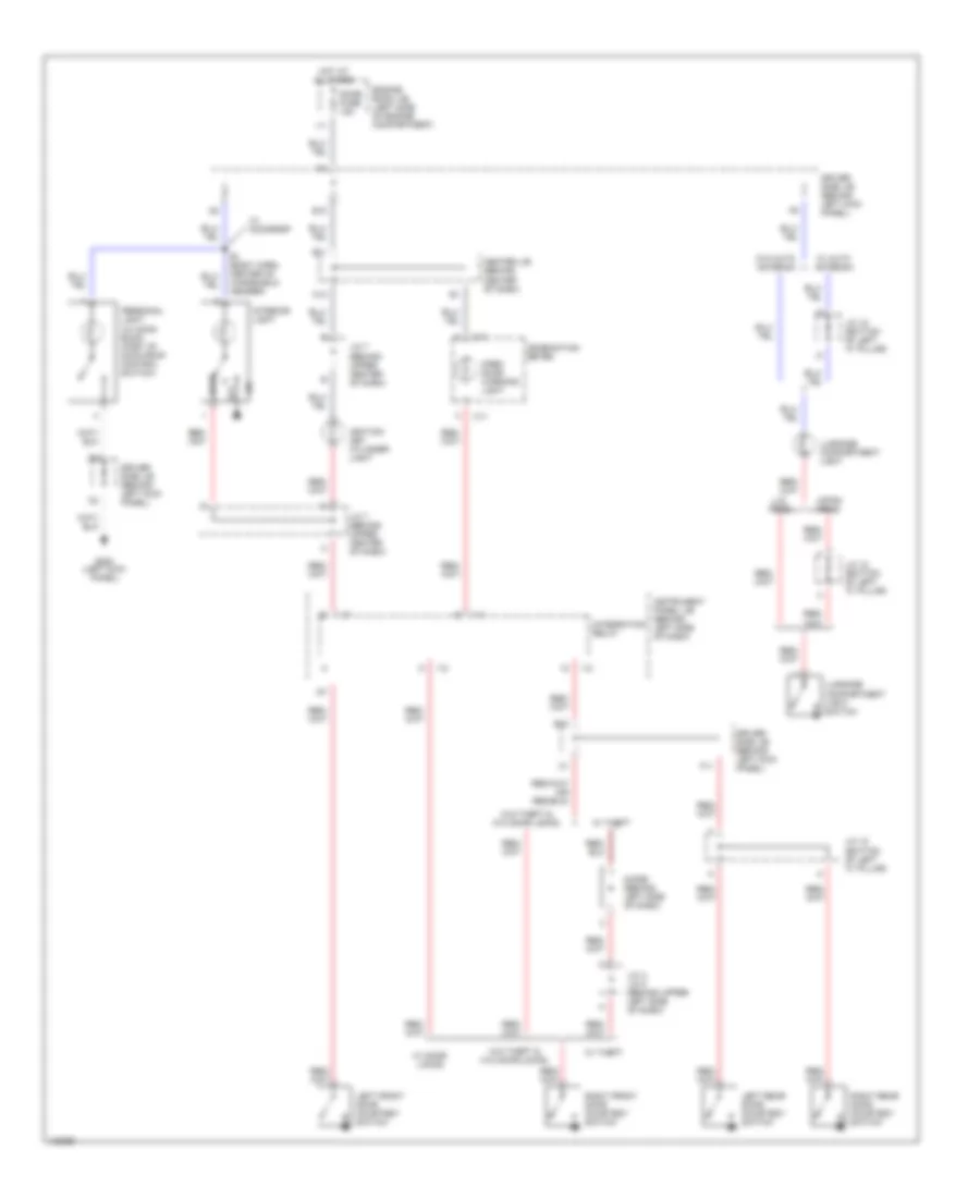 Courtesy Lamps Wiring Diagram for Toyota Corolla LE 2000