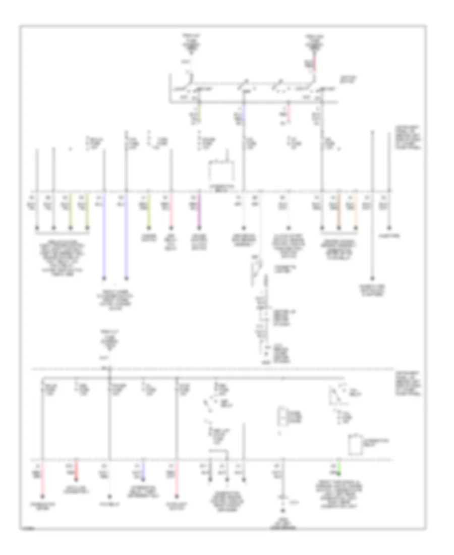 Power Distribution Wiring Diagram 2 of 2 for Toyota Corolla LE 2000