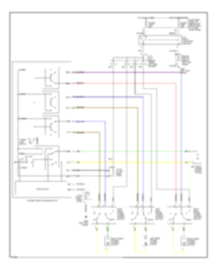 Power Window Wiring Diagram for Toyota Corolla LE 2000