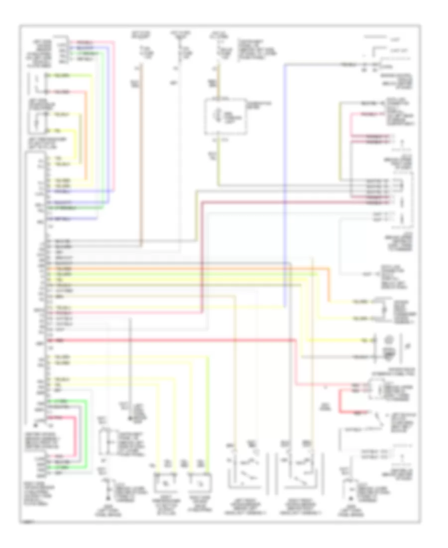 Supplemental Restraint Wiring Diagram for Toyota Corolla LE 2000