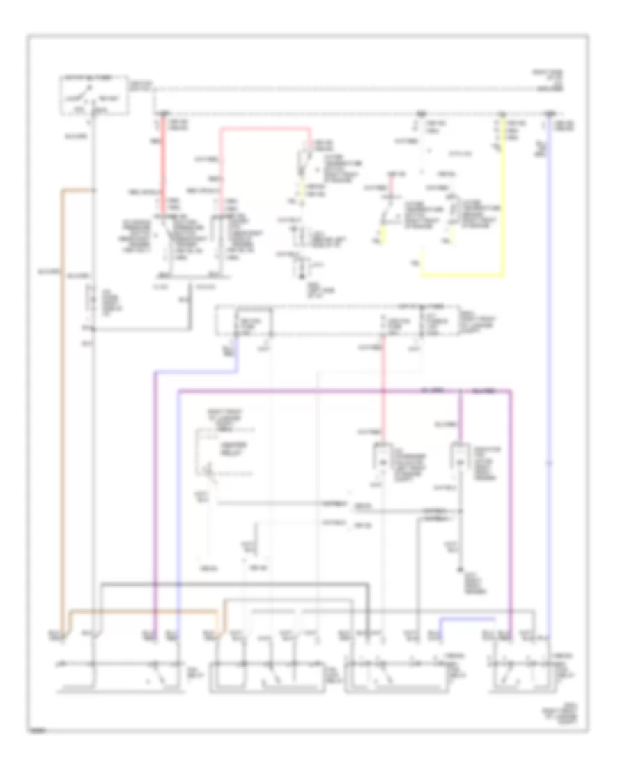 Radiator Cooling Fan Wiring Diagram for Toyota MR2 1993