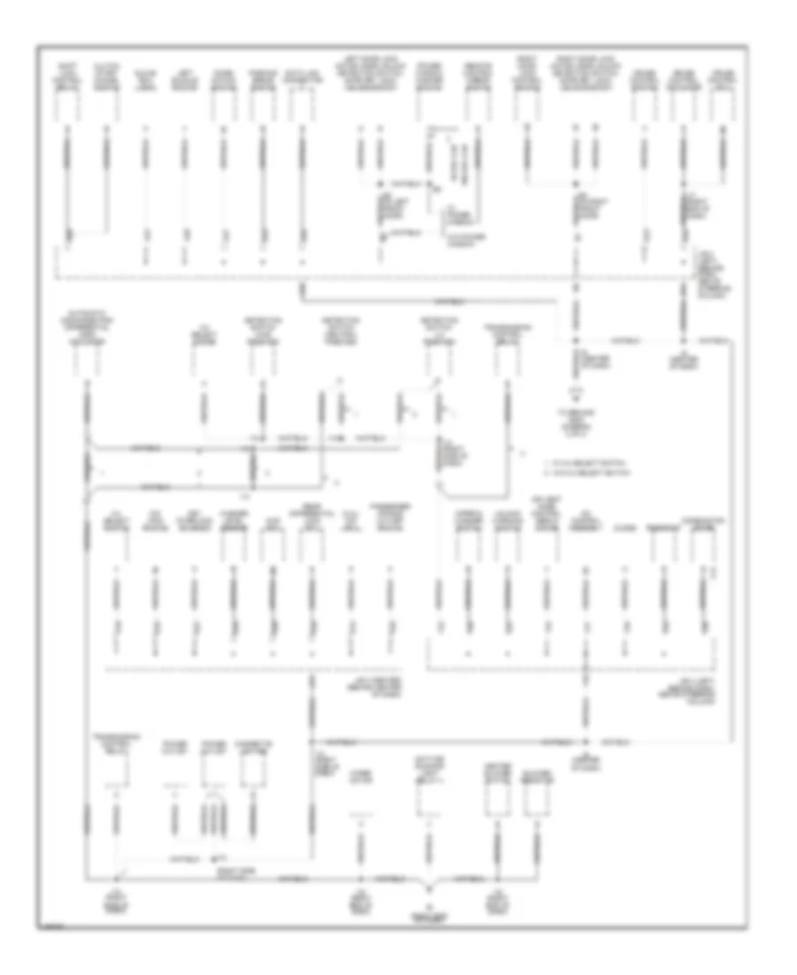 Ground Distribution Wiring Diagram 1 of 2 for Toyota Tacoma PreRunner 2002