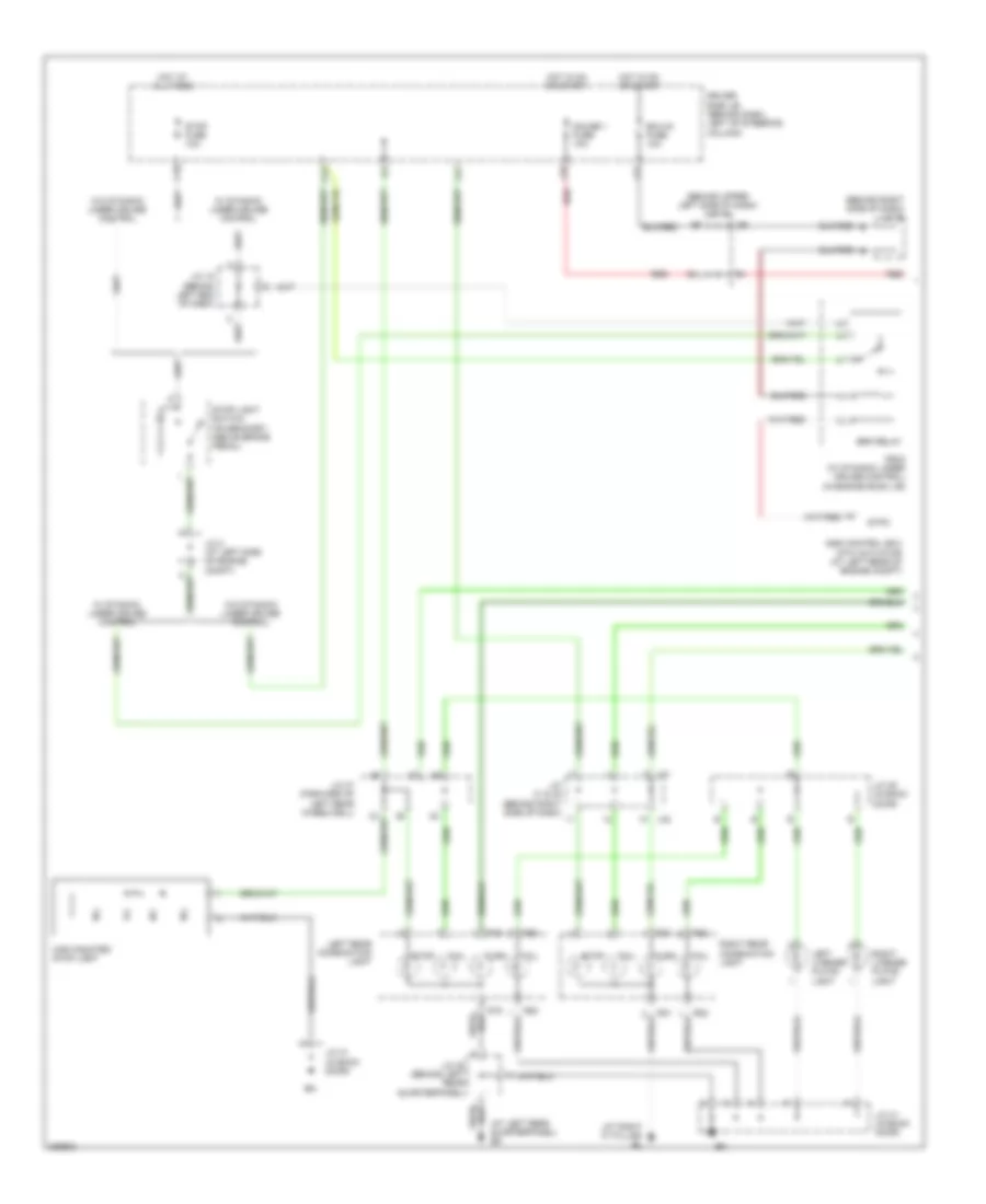 Exterior Lamps Wiring Diagram 1 of 2 for Toyota Sienna XLE Limited 2005