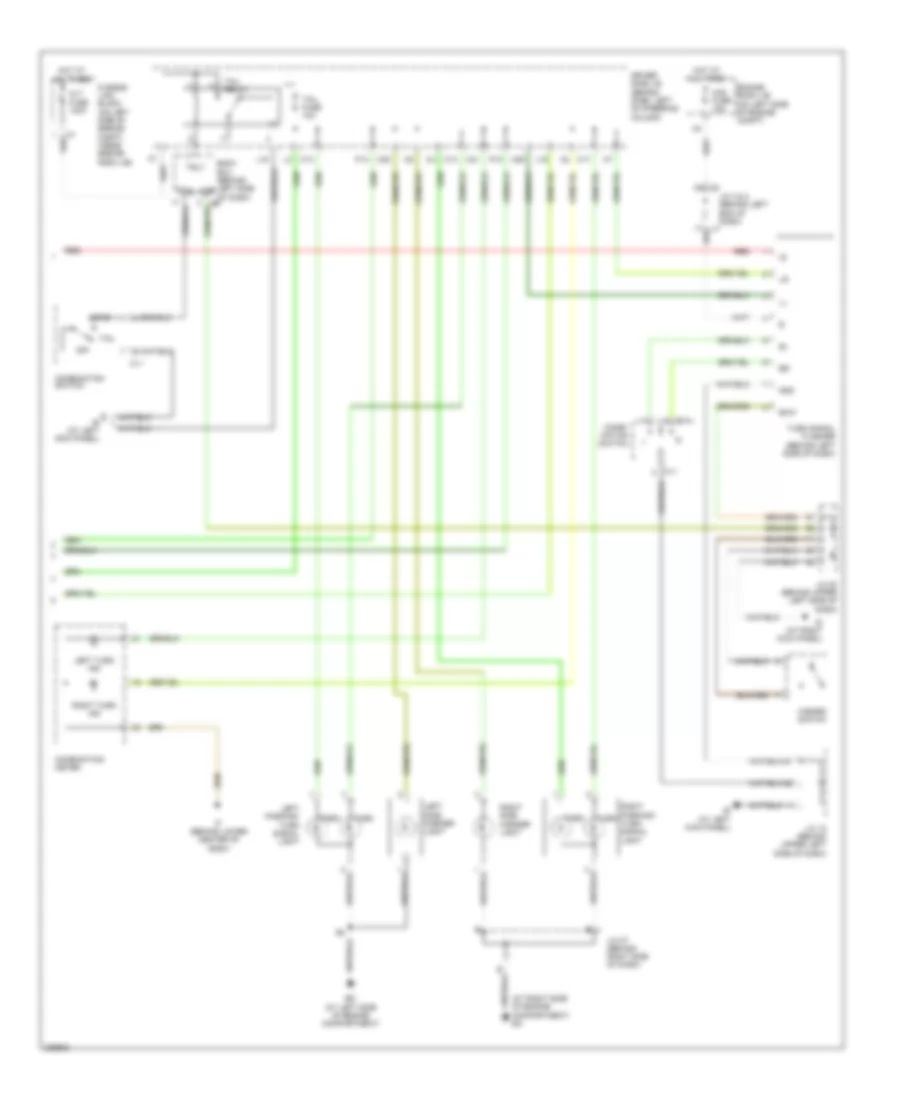 Exterior Lamps Wiring Diagram 2 of 2 for Toyota Sienna XLE Limited 2005