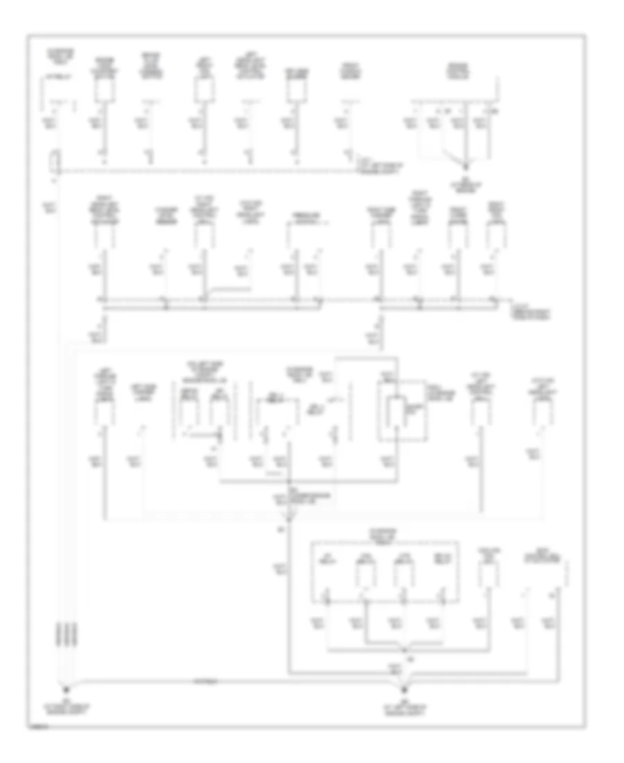 Ground Distribution Wiring Diagram 1 of 4 for Toyota Sienna XLE Limited 2005