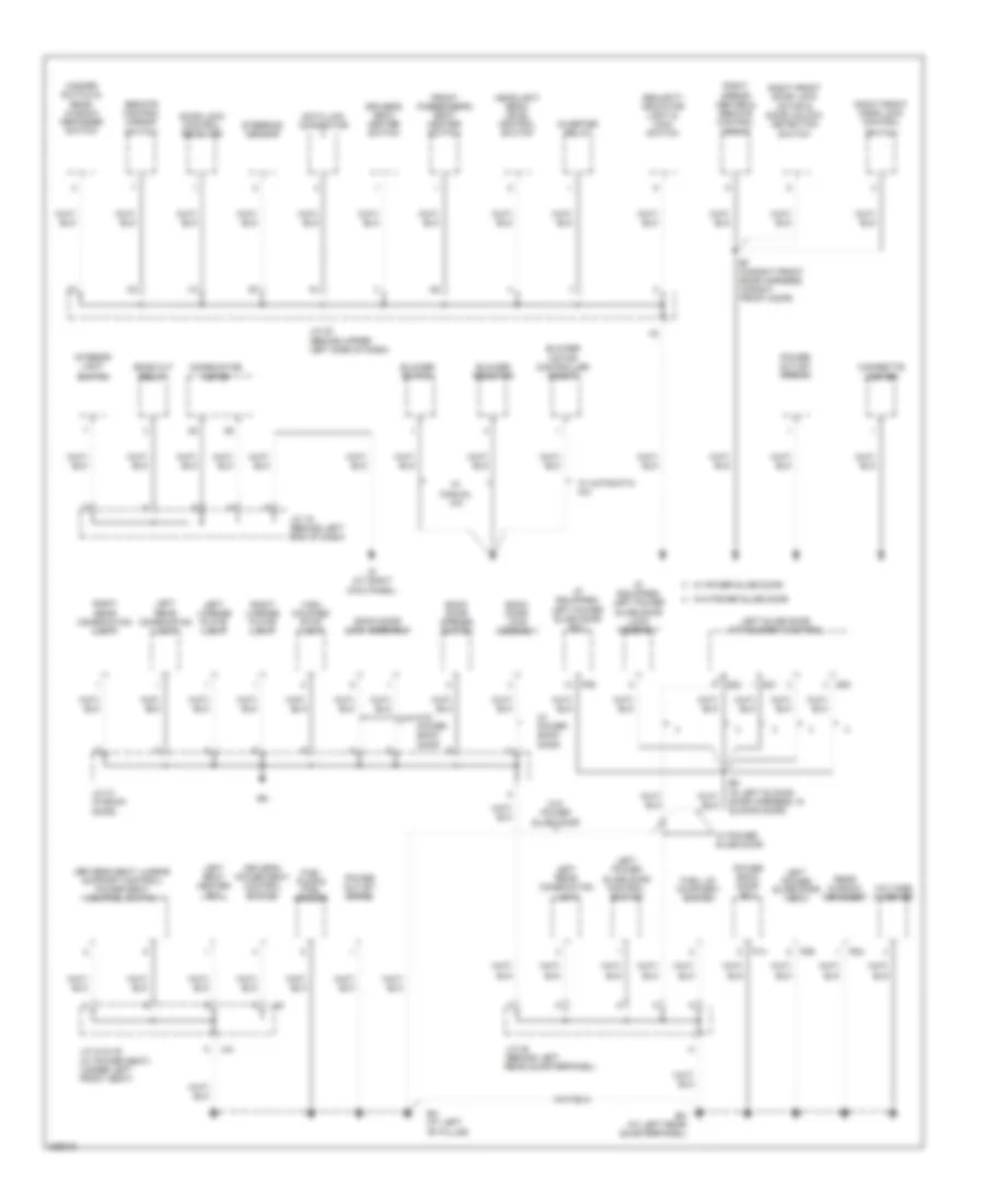 Ground Distribution Wiring Diagram 4 of 4 for Toyota Sienna XLE Limited 2005