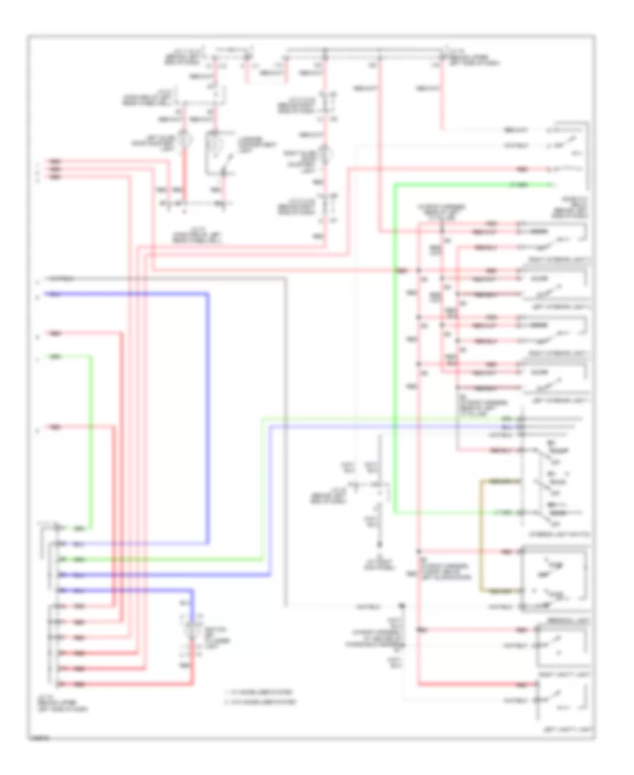 Courtesy Lamps Wiring Diagram 2 of 2 for Toyota Sienna XLE Limited 2005