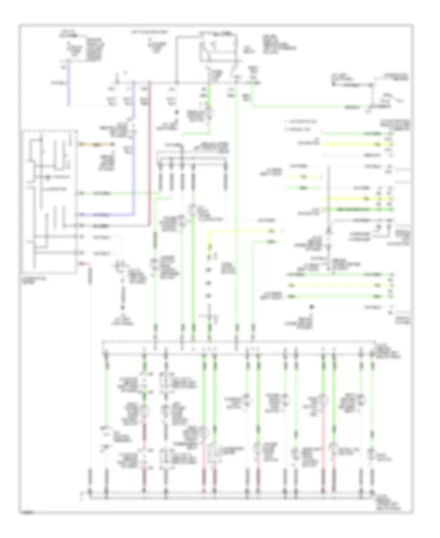 Instrument Illumination Wiring Diagram for Toyota Sienna XLE Limited 2005