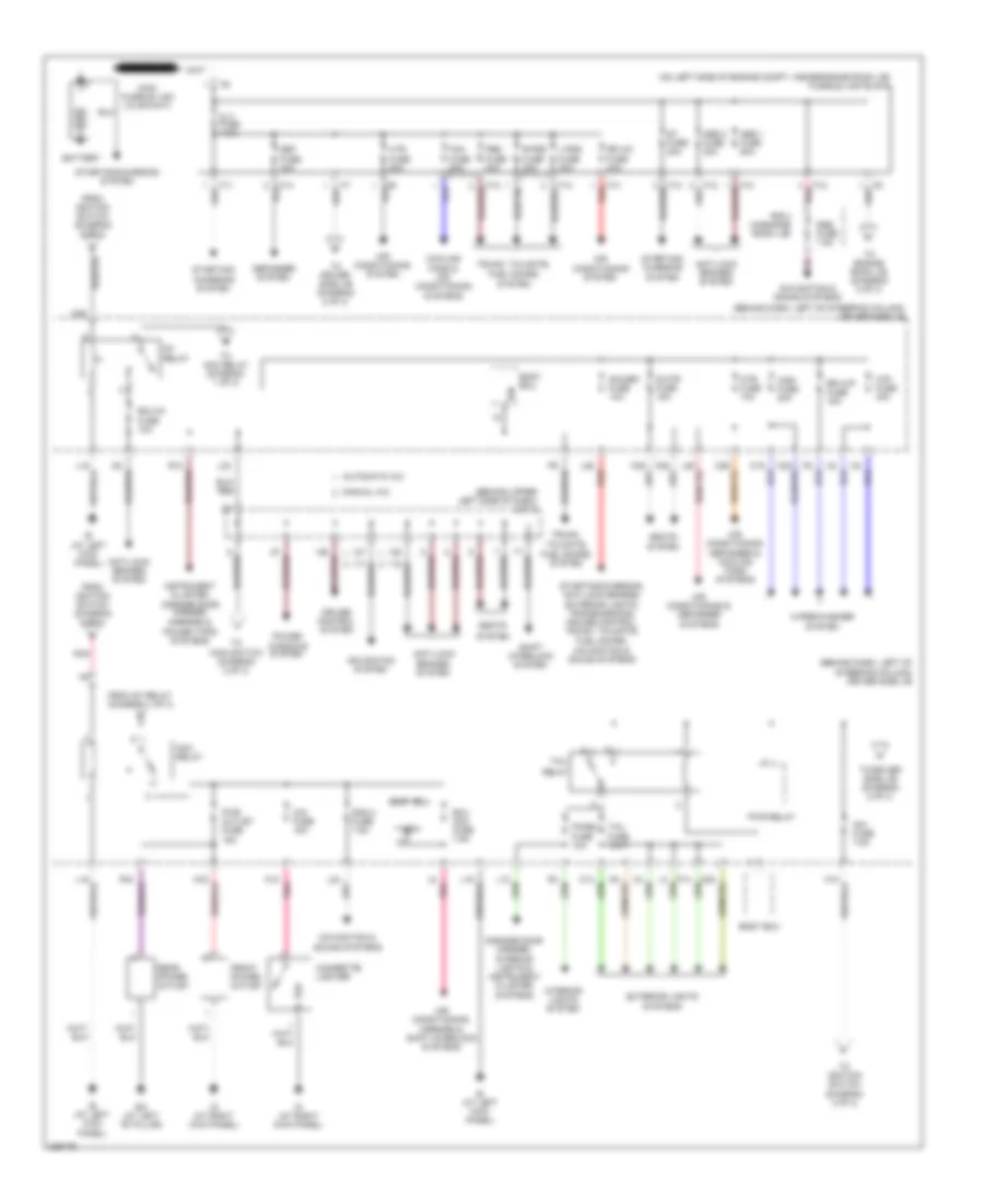 Power Distribution Wiring Diagram 1 of 3 for Toyota Sienna XLE Limited 2005