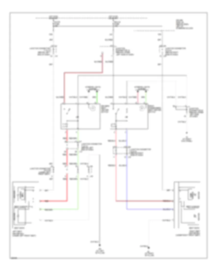 Heated Seats Wiring Diagram for Toyota Sienna XLE Limited 2005