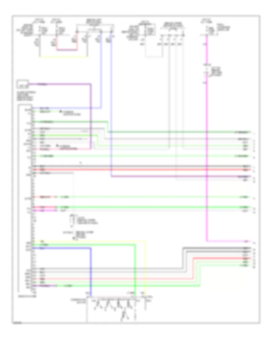 10 Speaker System Wiring Diagram without Navigation with Rear Seat Audio 1 of 2 for Toyota Sienna XLE Limited 2005