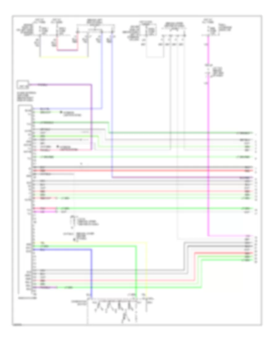 10-Speaker System Wiring Diagram, without Navigation with Rear Seat Entertainment (1 of 3) for Toyota Sienna XLE Limited 2005