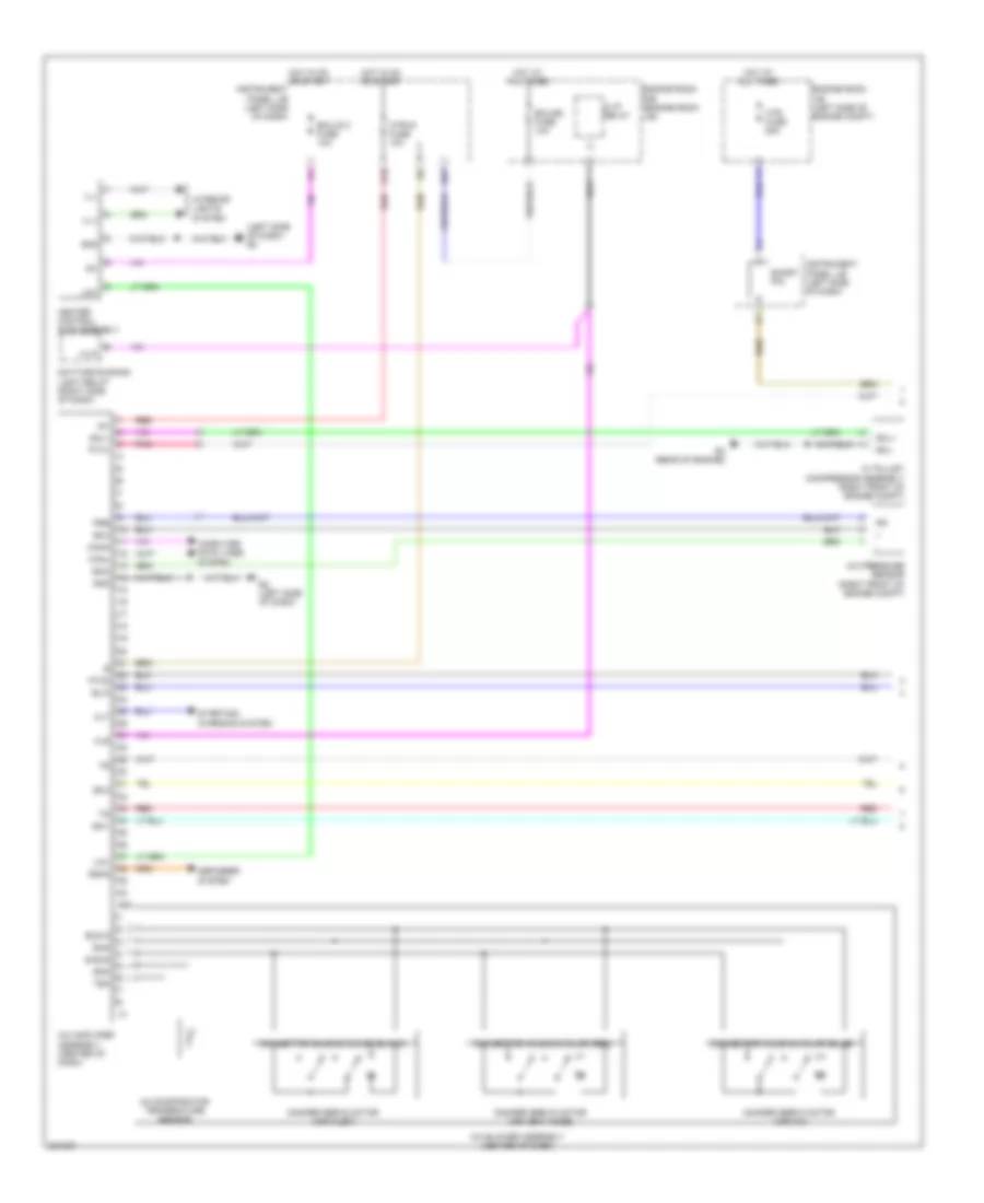 2.4L, Automatic AC Wiring Diagram, NUMMI Made (1 of 3) for Toyota Corolla XRS 2010