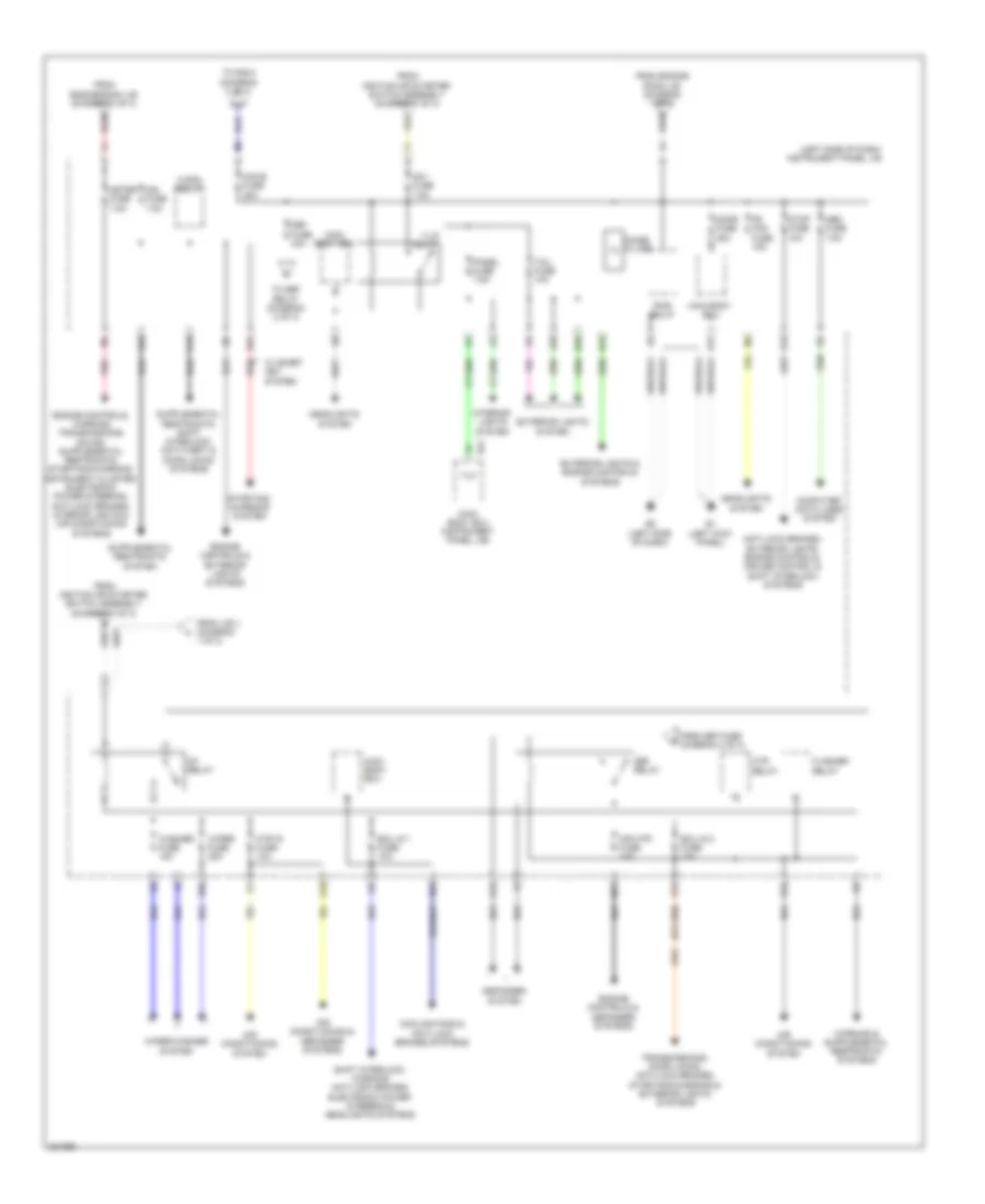 Power Distribution Wiring Diagram, TMC Made (2 of 3) for Toyota Corolla XRS 2010