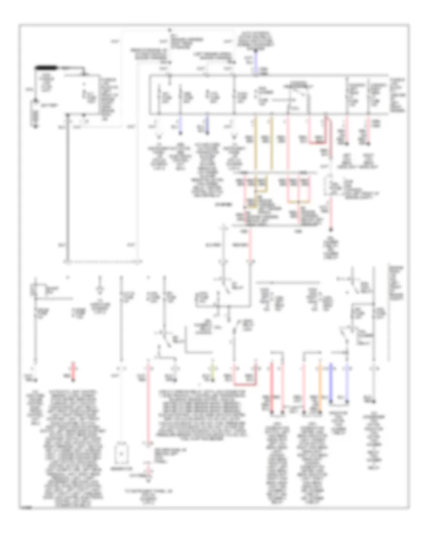 Power Distribution Wiring Diagram 1 of 3 for Toyota Avalon XLS 1995