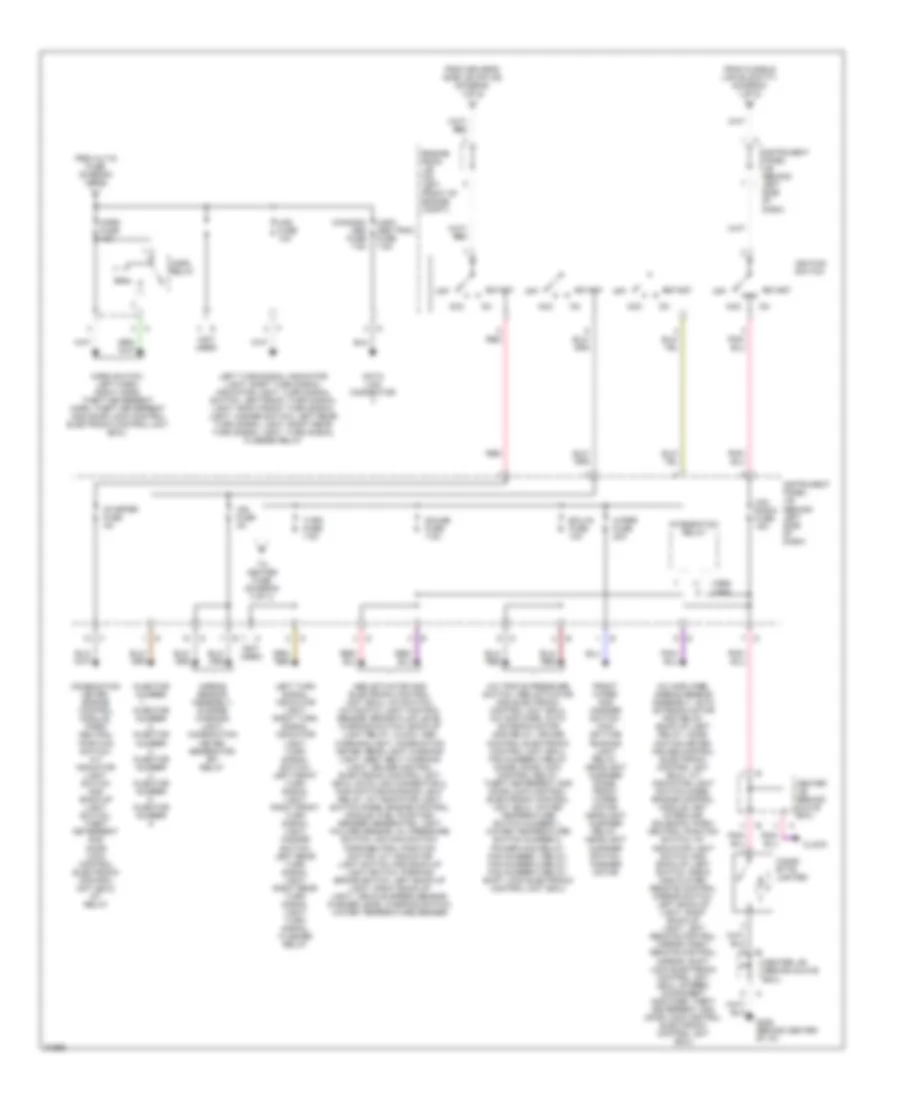 Power Distribution Wiring Diagram (2 of 3) for Toyota Avalon XLS 1995