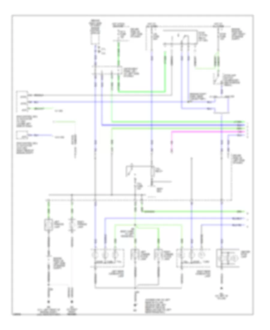 Exterior Lamps Wiring Diagram, with Trailer Tow (1 of 3) for Toyota Tacoma PreRunner 2006