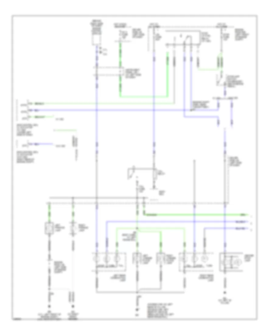 Exterior Lamps Wiring Diagram, without Trailer Tow (1 of 2) for Toyota Tacoma PreRunner 2006