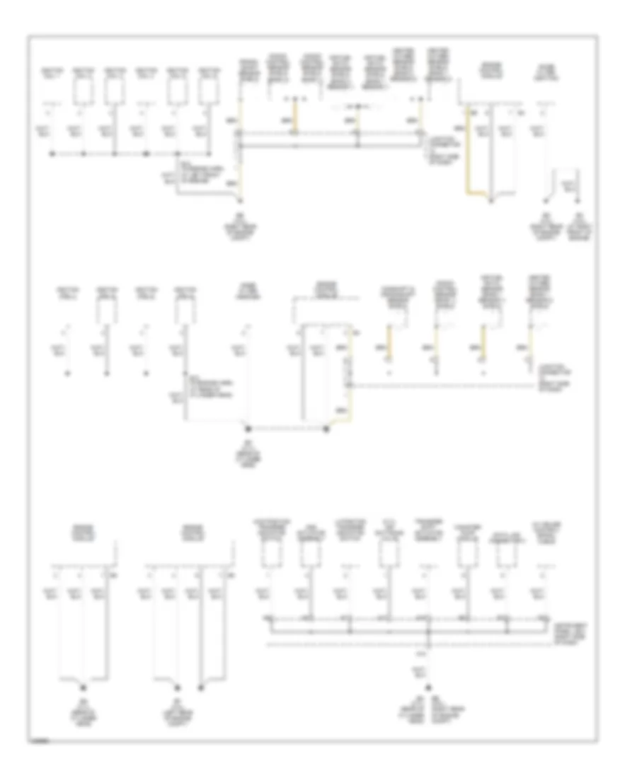 Ground Distribution Wiring Diagram 1 of 4 for Toyota Tacoma PreRunner 2006