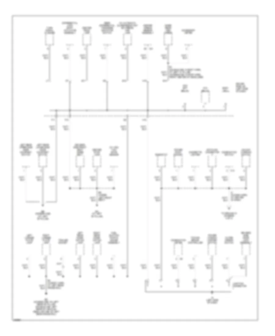 Ground Distribution Wiring Diagram (3 of 4) for Toyota Tacoma PreRunner 2006