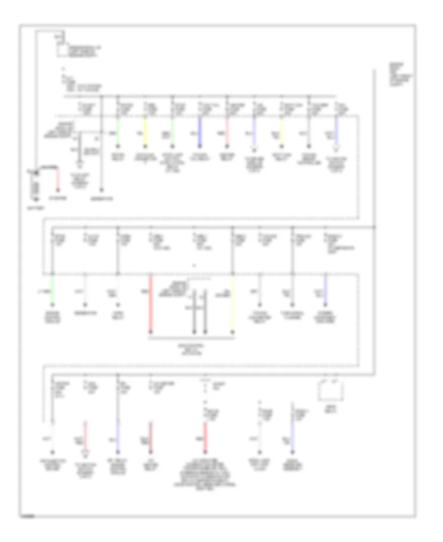 Power Distribution Wiring Diagram 1 of 3 for Toyota Tacoma PreRunner 2006