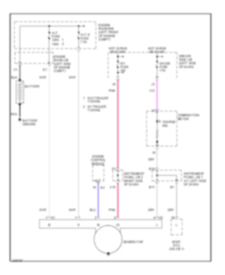 2 7L Charging Wiring Diagram for Toyota Tacoma PreRunner 2006