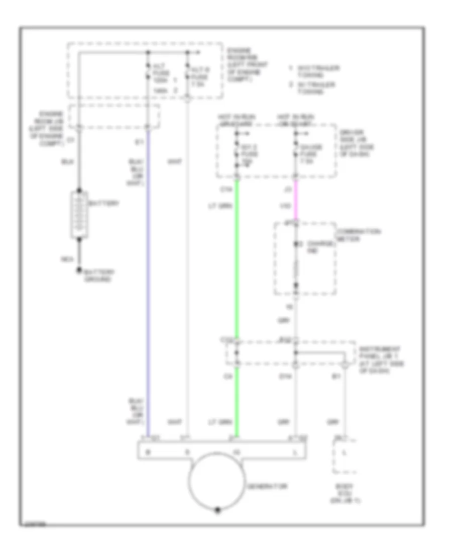 4.0L, Charging Wiring Diagram for Toyota Tacoma PreRunner 2006
