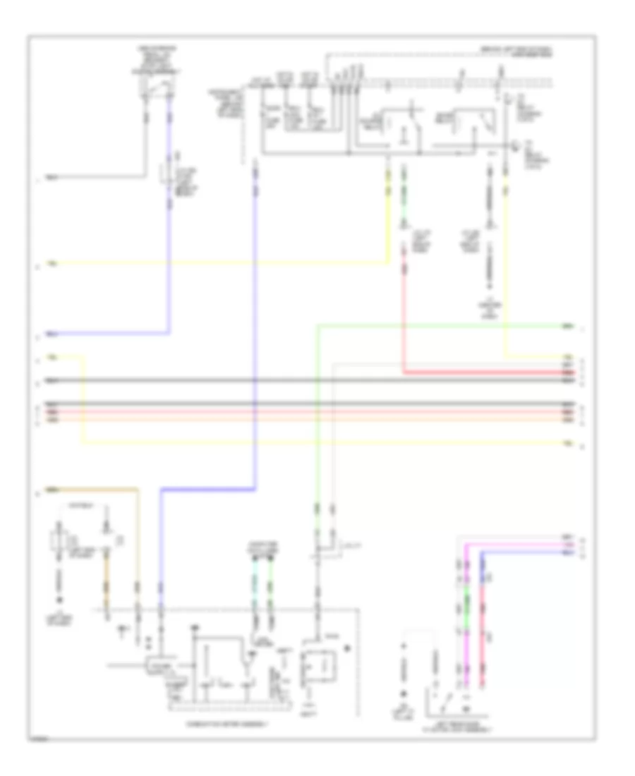 Forced Entry Wiring Diagram (2 of 5) for Toyota Prius V 2012