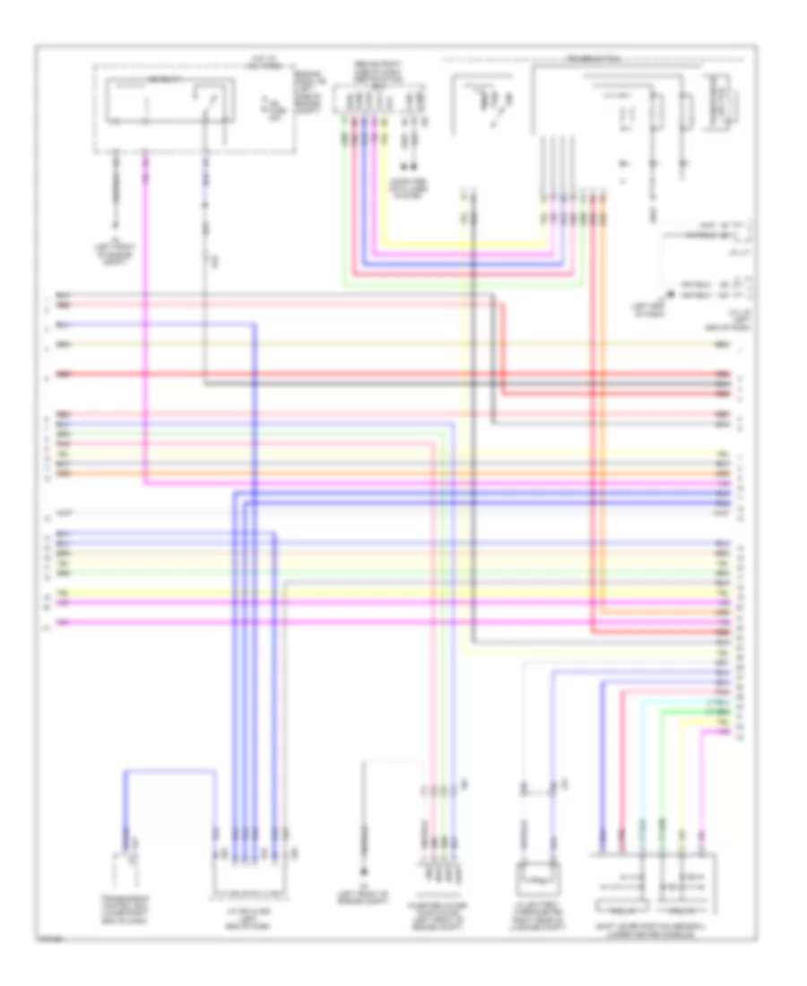 1.8L, Hybrid System Wiring Diagram (2 of 6) for Toyota Prius V 2012