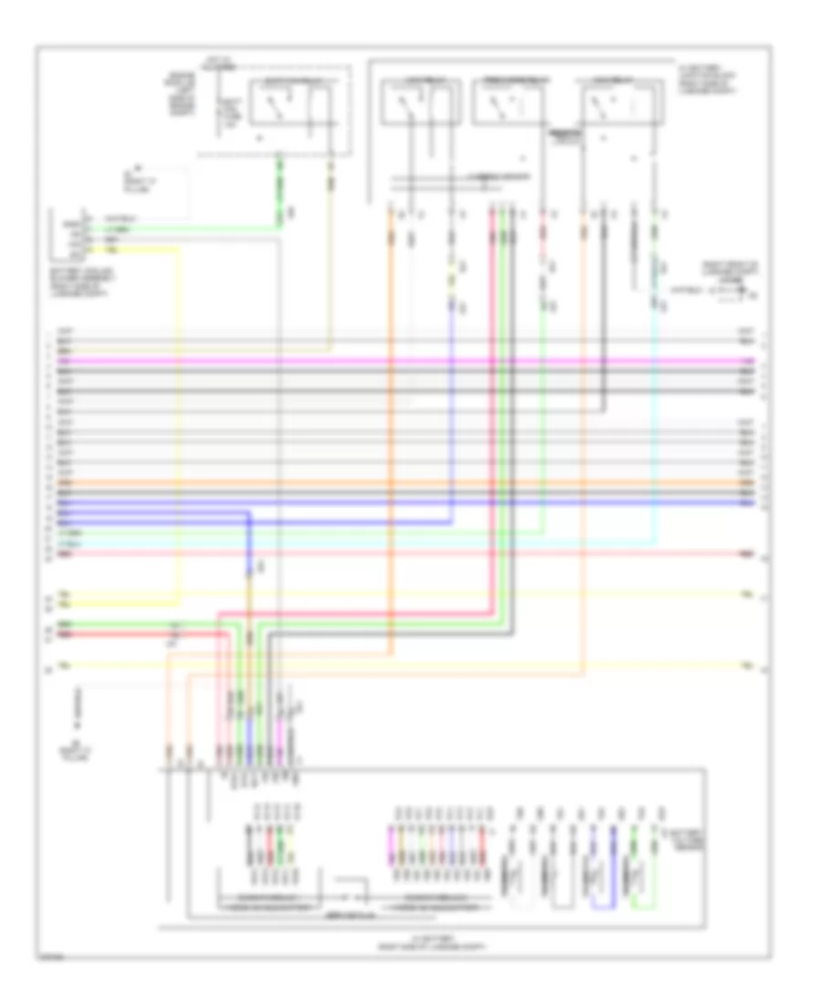 1.8L, Hybrid System Wiring Diagram (5 of 6) for Toyota Prius V 2012
