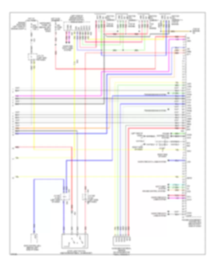 1.8L, Hybrid System Wiring Diagram (6 of 6) for Toyota Prius V 2012