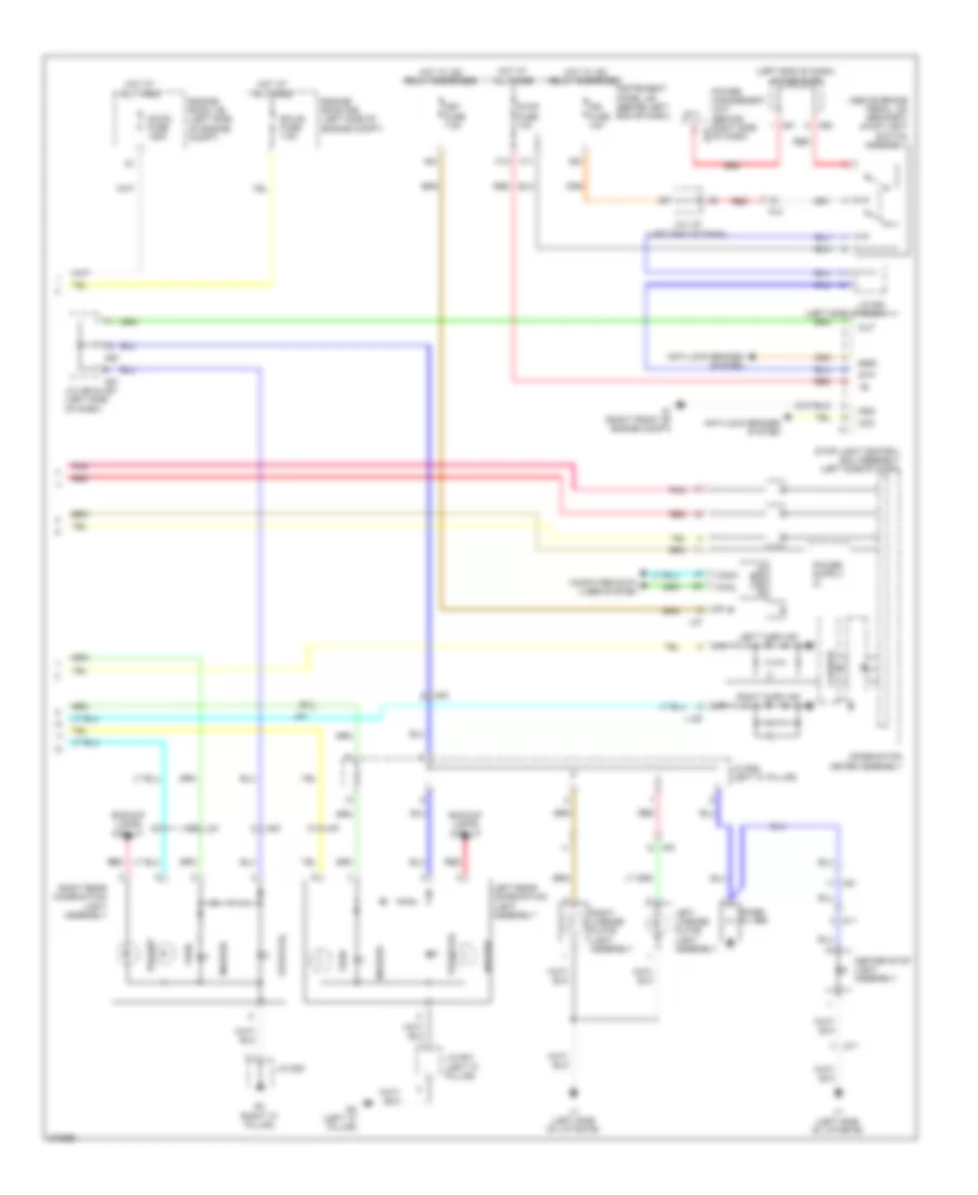 Exterior Lamps Wiring Diagram (2 of 2) for Toyota Prius V 2012