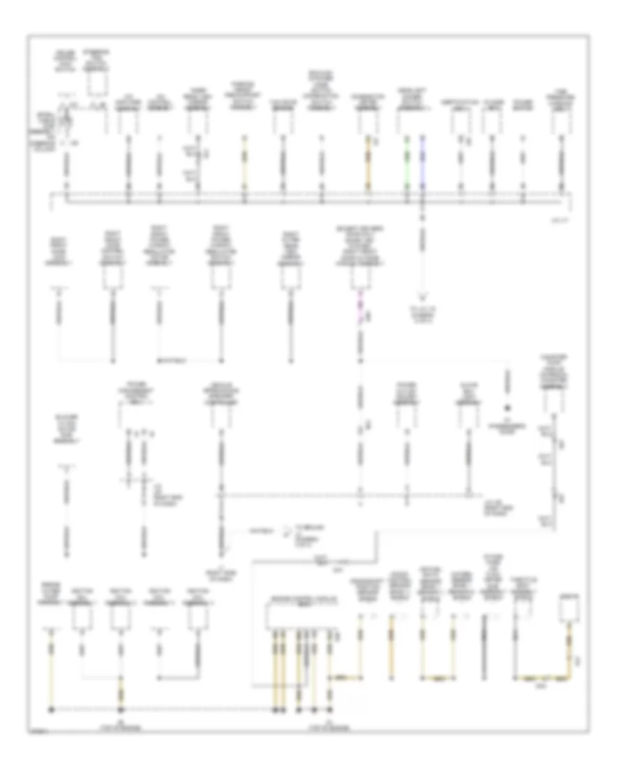 Ground Distribution Wiring Diagram 3 of 4 for Toyota Prius V 2012