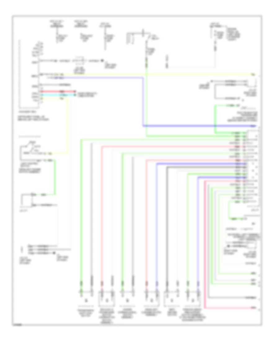 Instrument Illumination Wiring Diagram 1 of 2 for Toyota Prius V 2012