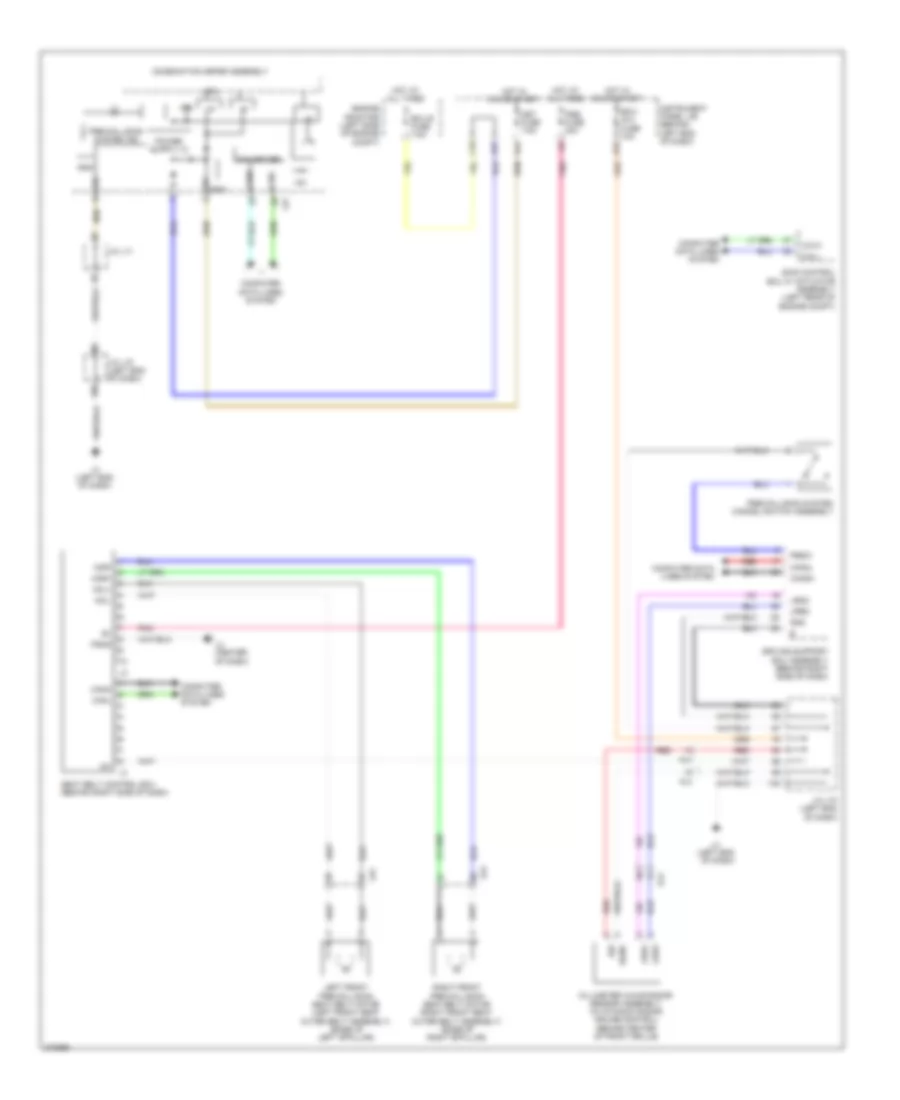 Pre Collision Wiring Diagram for Toyota Prius V 2012
