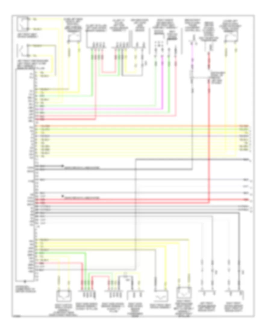Supplemental Restraint Wiring Diagram 1 of 2 for Toyota Prius V 2012