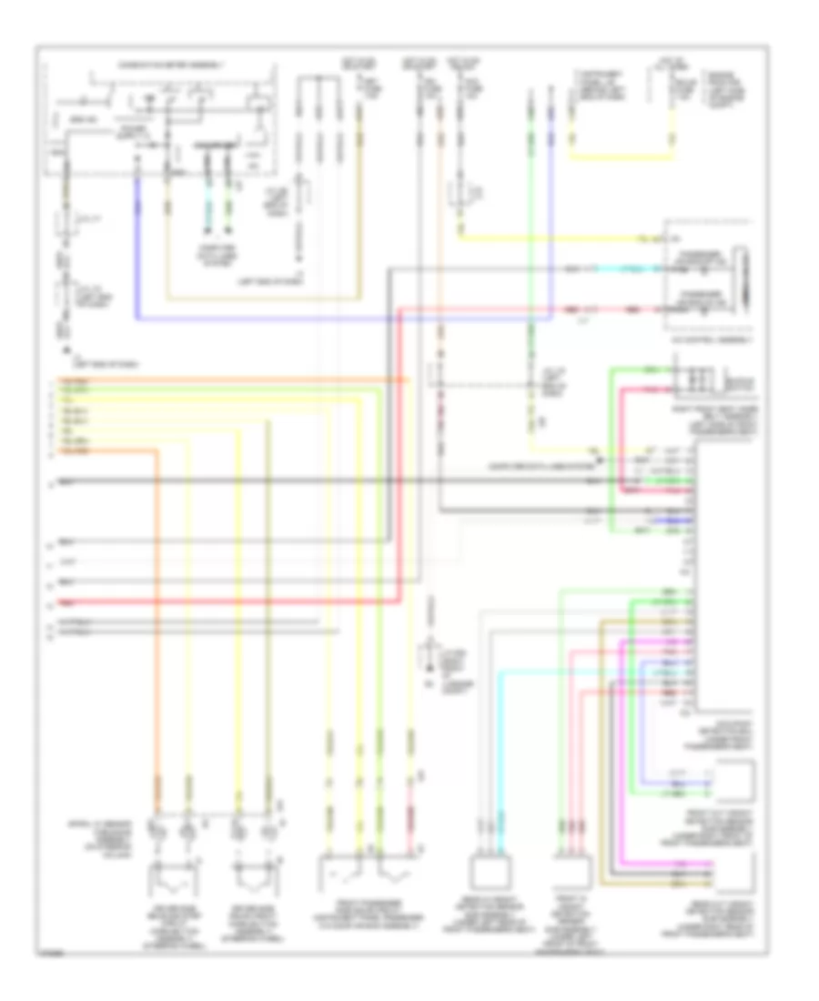 Supplemental Restraint Wiring Diagram (2 of 2) for Toyota Prius V 2012