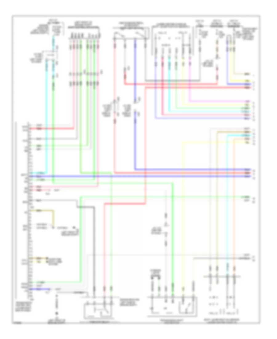 Transmission Wiring Diagram 1 of 2 for Toyota Prius V 2012