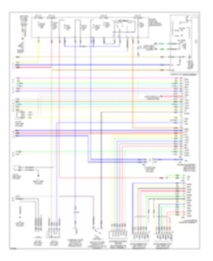 Transmission Wiring Diagram 2 of 2 for Toyota Prius V 2012