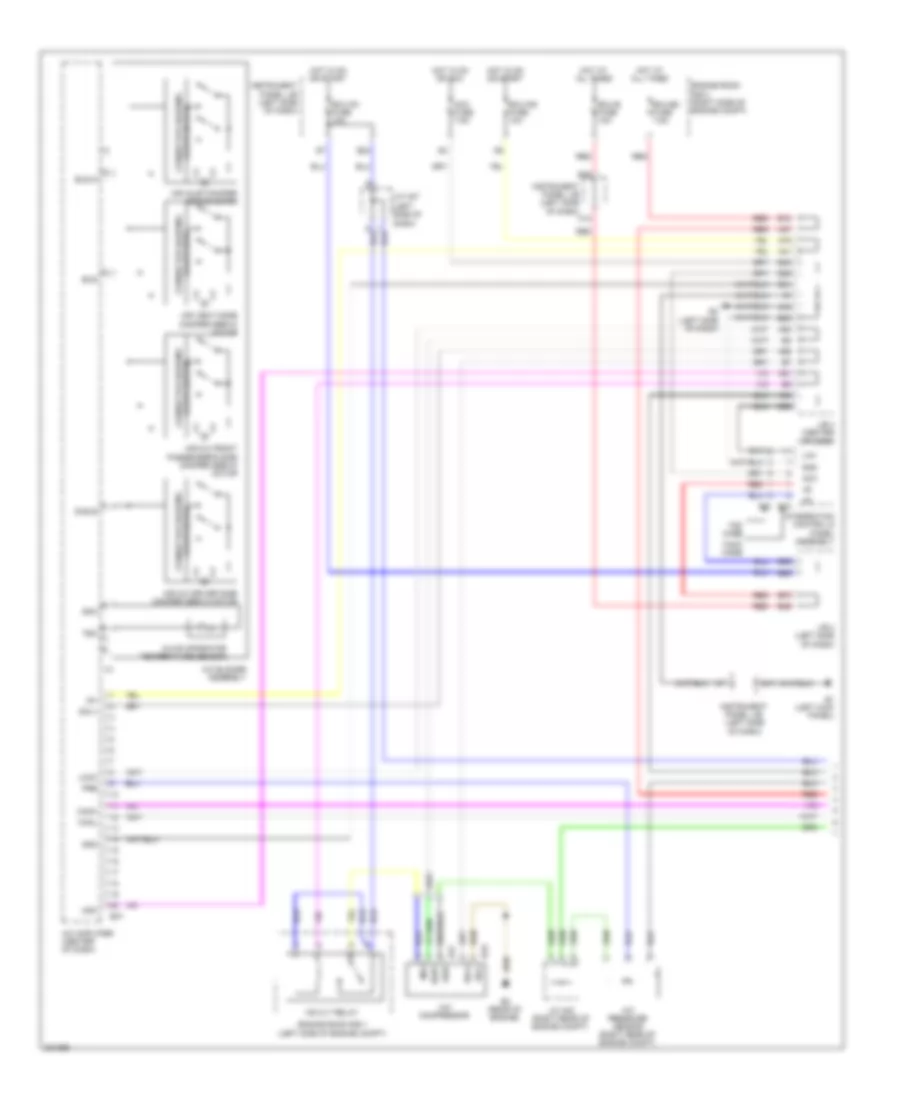 3.5L, Automatic AC Wiring Diagram (1 of 2) for Toyota RAV4 2010