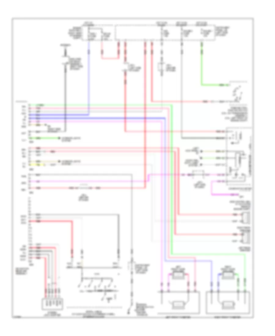 Radio Wiring Diagram, without JBL, with Navigation for Toyota RAV4 2010
