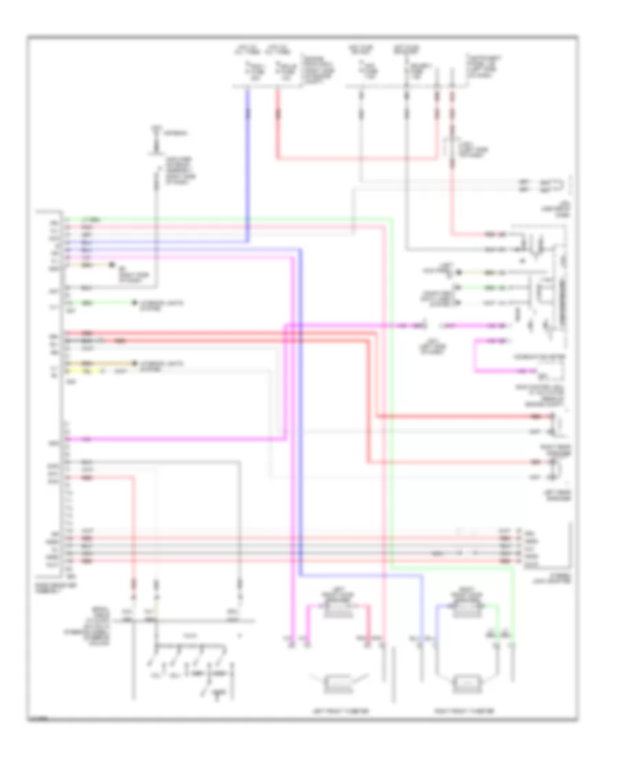 Radio Wiring Diagram, without JBL, without Navigation for Toyota RAV4 2010