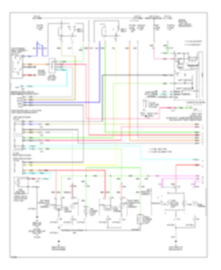 Exterior Lamps Wiring Diagram (1 of 2) for Toyota Tundra 1794 Edition 2014