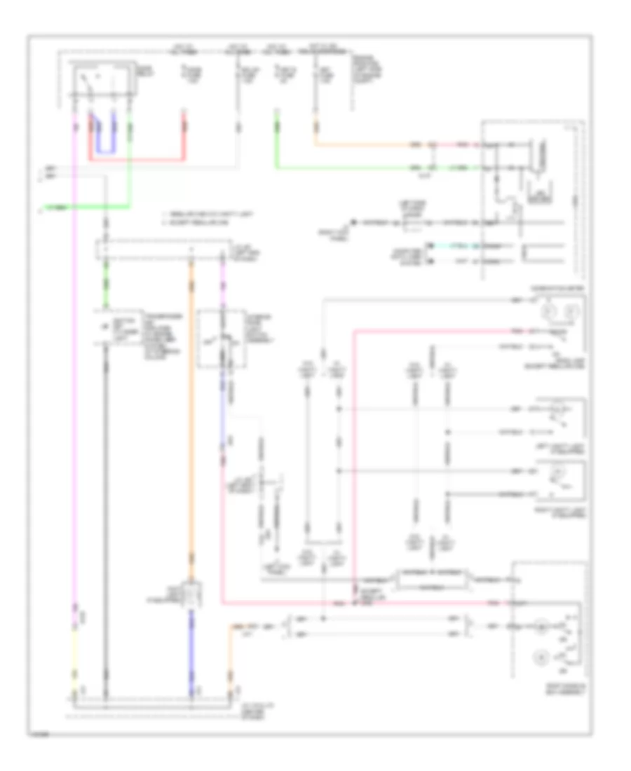 Courtesy Lamps Wiring Diagram 2 of 2 for Toyota Tundra Edition 2014 1794