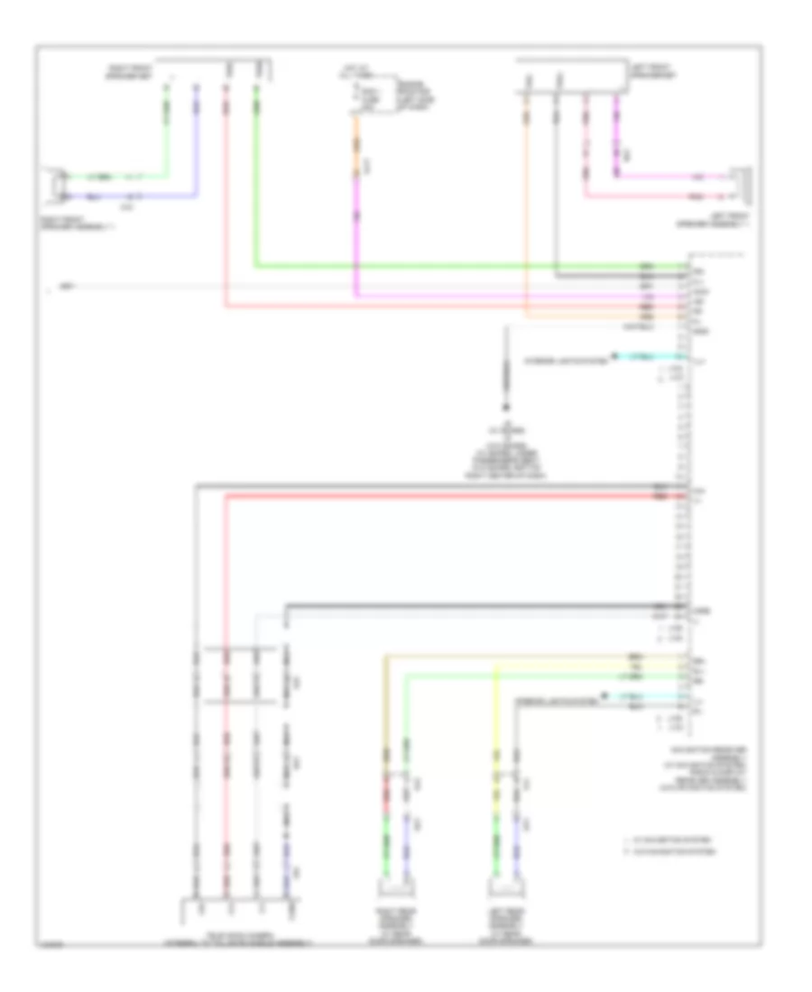 Radio Wiring Diagram, with Built-in Amplifier (3 of 3) for Toyota Tundra 1794 Edition 2014