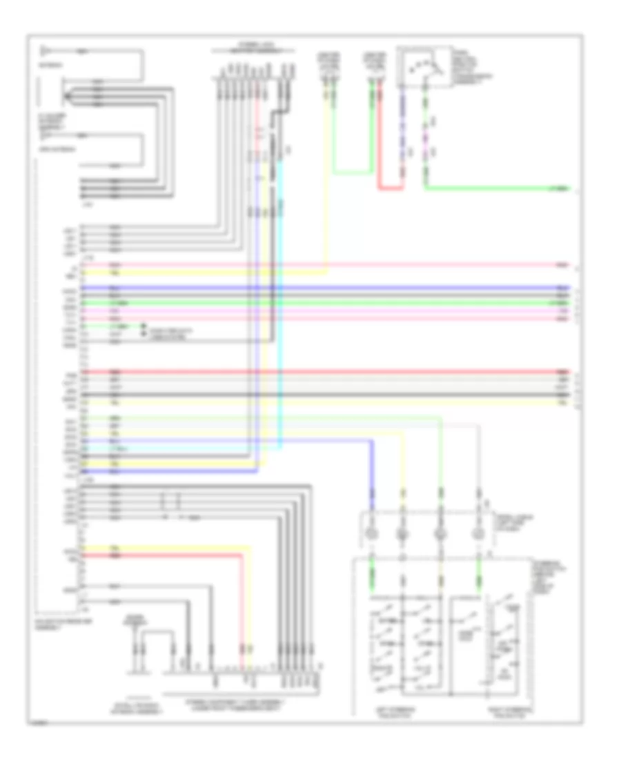 Radio Wiring Diagram, with Separate Amplifier  JBL (1 of 4) for Toyota Tundra 1794 Edition 2014