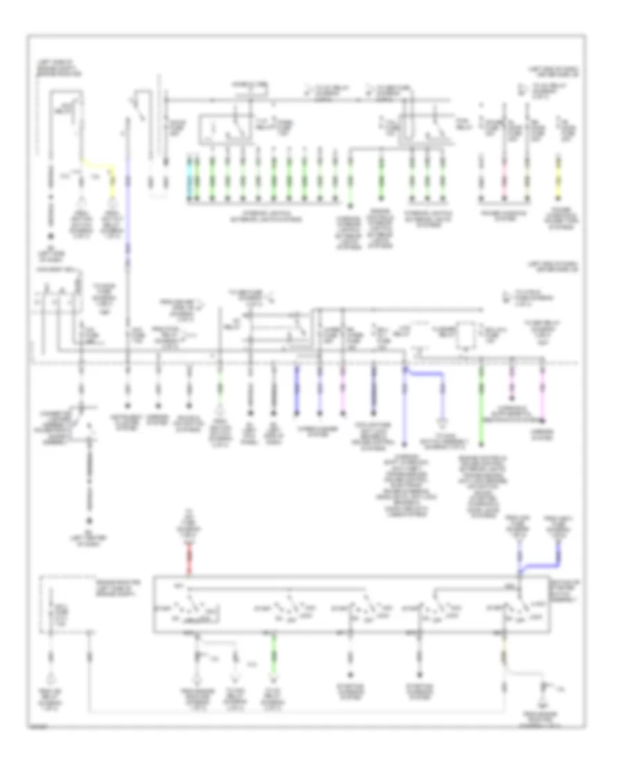Power Distribution Wiring Diagram 2 of 3 for Toyota Matrix S 2009