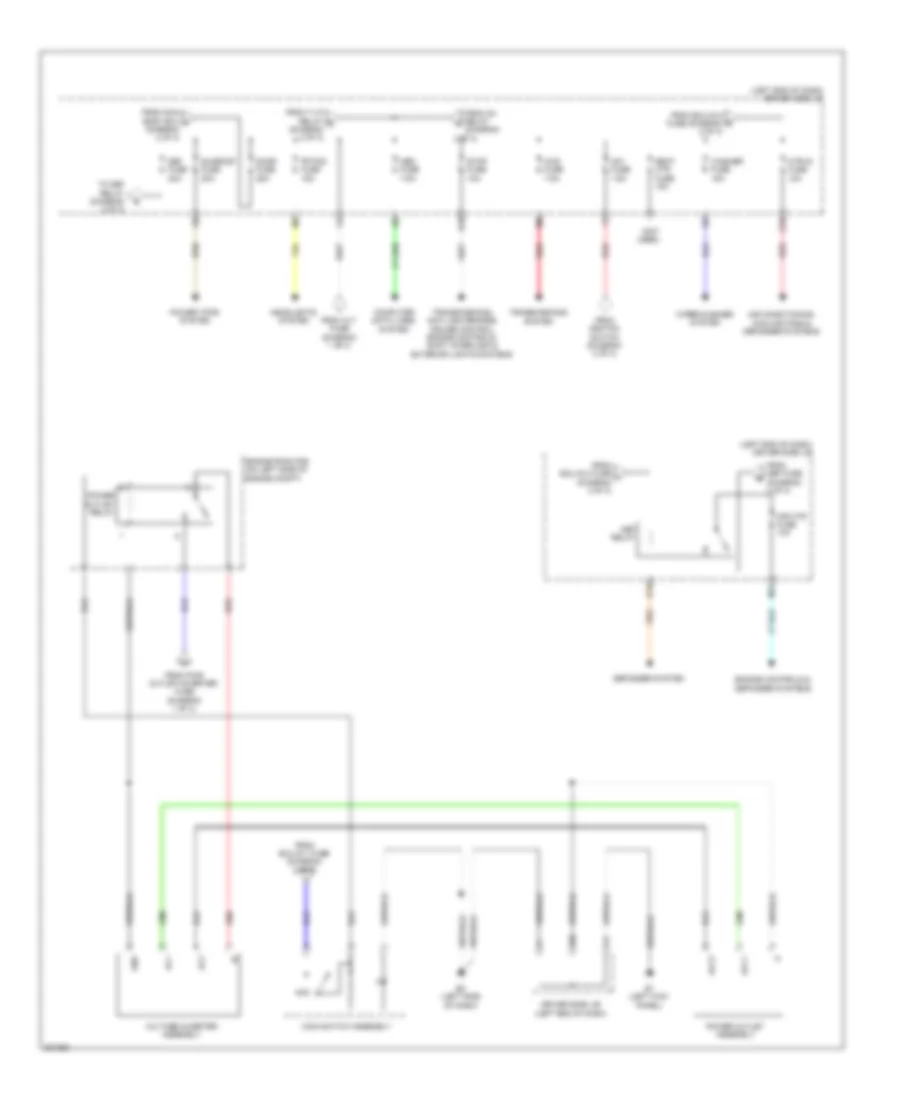 Power Distribution Wiring Diagram 3 of 3 for Toyota Matrix S 2009