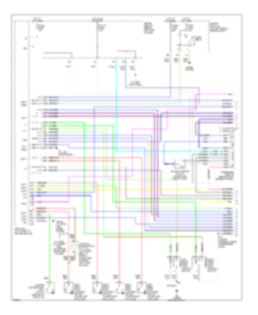 Forced Entry Wiring Diagram 1 of 2 for Toyota Camry XLE 2004