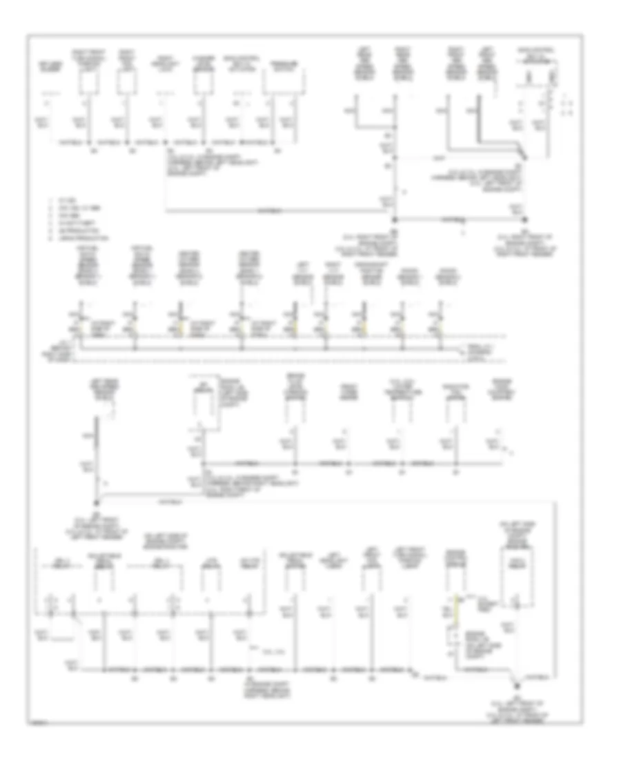 Ground Distribution Wiring Diagram 1 of 4 for Toyota Camry XLE 2004